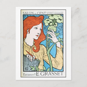 Carte Postale Magnifique vintage et expo Eugene Grasset