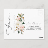 Carte postale Magnolia Cotton Wedding RSVP