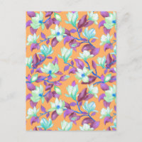 Magnolia florissante sur le ciel de vanille