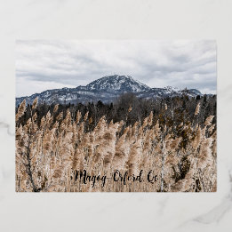 Carte postale Magog-Orford, Qc Foil Holiday Postcard