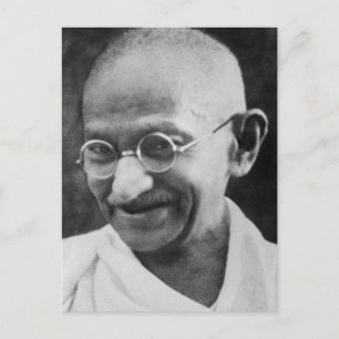 Carte Postale Mahatma Ghandi Portrait Photographie