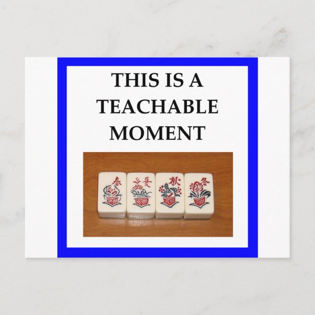 Carte Postale mahjong (Devant)