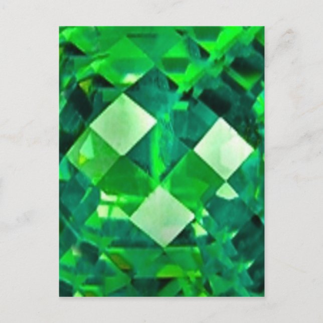 Carte Postale mai EMERALD BIRTHSTONE GEM (Devant)