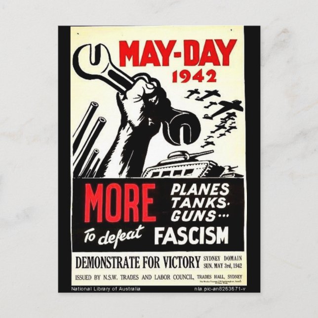 Carte Postale Mai - jour 1942 plus à la défaite (Devant)