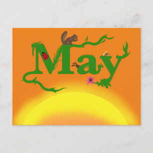 Carte Postale MAI MOIS PRINTEMPS par Slipperywindow