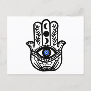Carte Postale Main de Hamsa Fatima Evil Eye