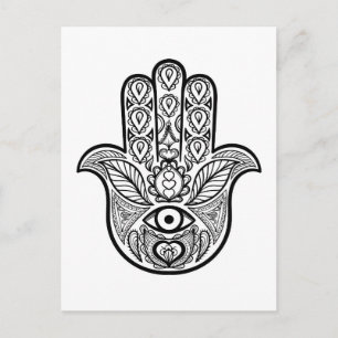Carte Postale Main Hamsa inspirée