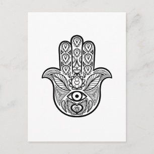 Carte Postale Main Hamsa inspirée