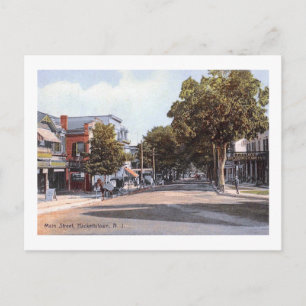 Carte Postale Main St., Hackettstown, NJ 1910 Vintage