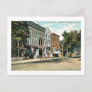Carte Postale Main St, Regards vers l'ouest, Somerville NJ Vinta