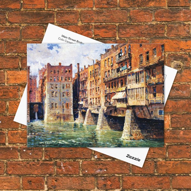 Carte Postale Main Street Bridge Rochester NY Colin Cooper (Créateur téléchargé)