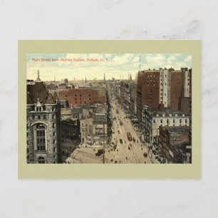 Carte Postale Main Street, Buffalo NY 1912 Vintage