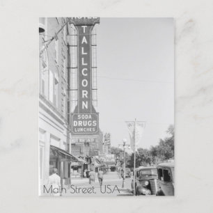 Carte Postale Main Street, Marshalltown, Iowa