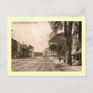 Carte Postale Main Street, Northampton, Massachusetts Vintage
