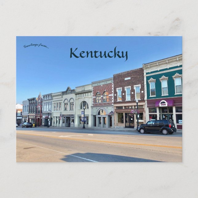 Carte Postale Main Street Richmond Kentucky (Devant)