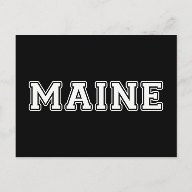 Carte Postale Maine (Devant)