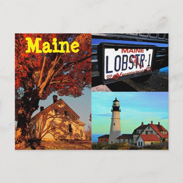 Carte postale Maine (Devant)