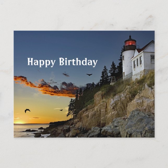 Carte Postale Maine Bass Harbor Lighthouse (Devant)