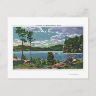Carte Postale MaineVue de la montagne Squaw et du lac Moosehead