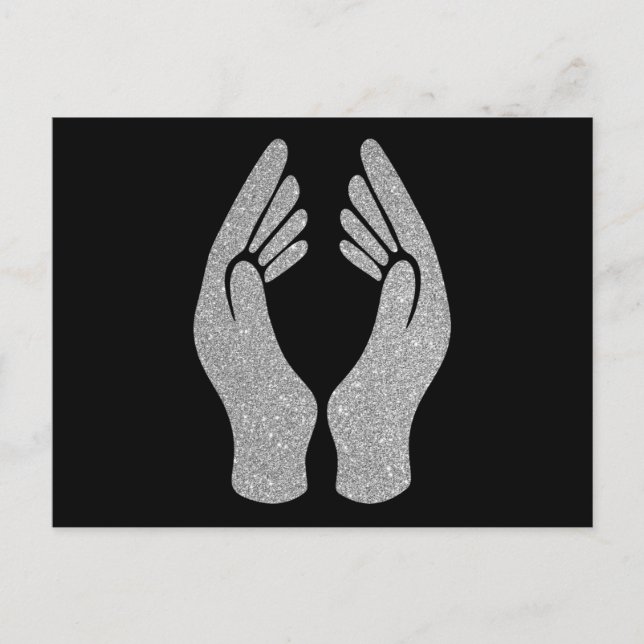 Carte Postale Mains de diamant (Devant)