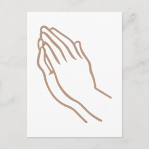 Carte Postale Mains de prière