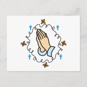 Carte Postale Mains de prière