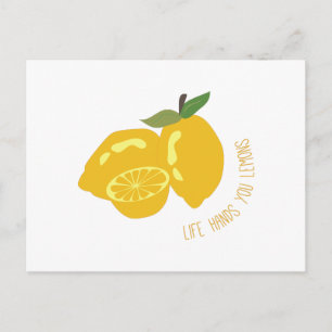 Carte Postale Mains de vie citrons
