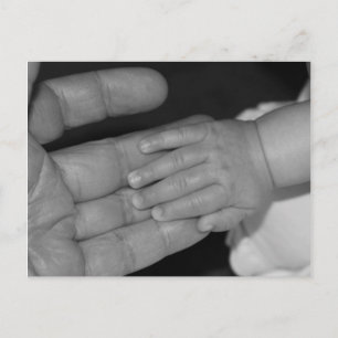 Carte Postale Mains en noir et blanc