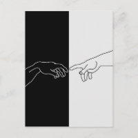 Mains montrant la création d'Adam