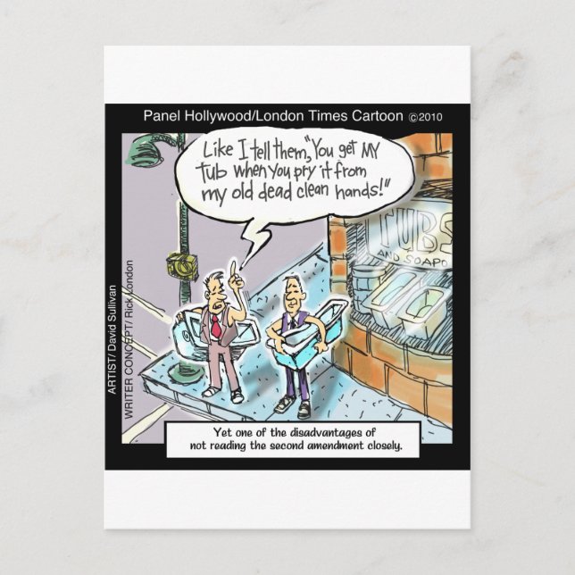 Carte Postale Mains propres à froid avec armes à feu Drôle cadea (Devant)
