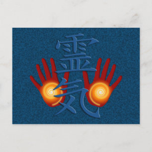 Carte Postale Mains Reiki