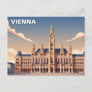Carte Postale Mairie de la ville Hôtel de ville Vienne Autriche