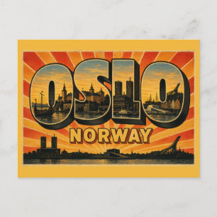 Carte Postale Mairie d'Oslo Norvège