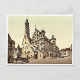 Carte Postale Mairie, Rothenburg (c.-à-d. ob der Tauber), Bavari