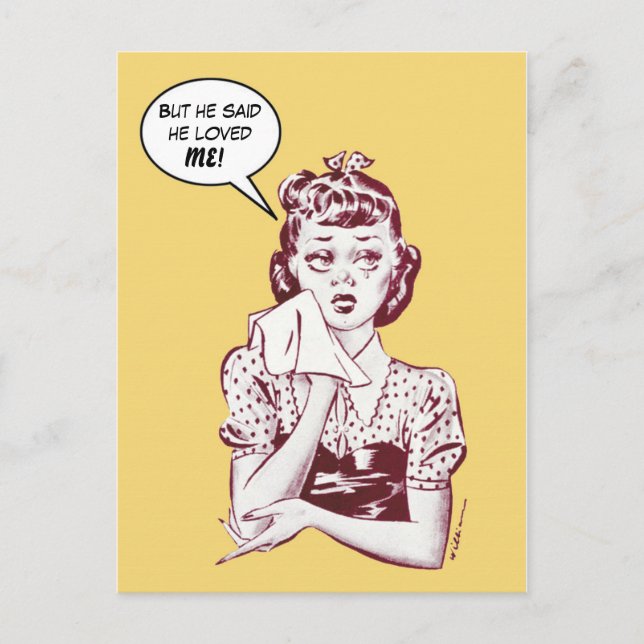 Carte Postale Mais il m'a dit qu'il M'aimait ! (Devant)