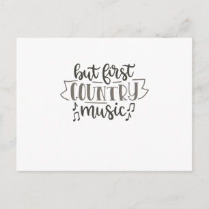 Carte Postale Mais la première musique country