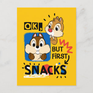 Carte Postale Mais Les Premiers Snacks Chipmund