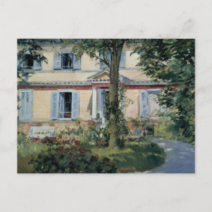 Carte Postale Maison à Rueil d'Edouard Manet, Beaux-Arts Anciens