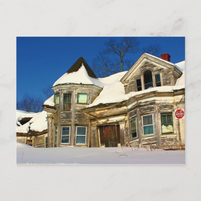 Carte Postale Maison abandonnée en Searsport, Maine (Devant)