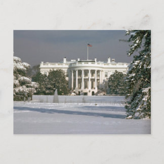 Carte postale / Maison Blanche hiver