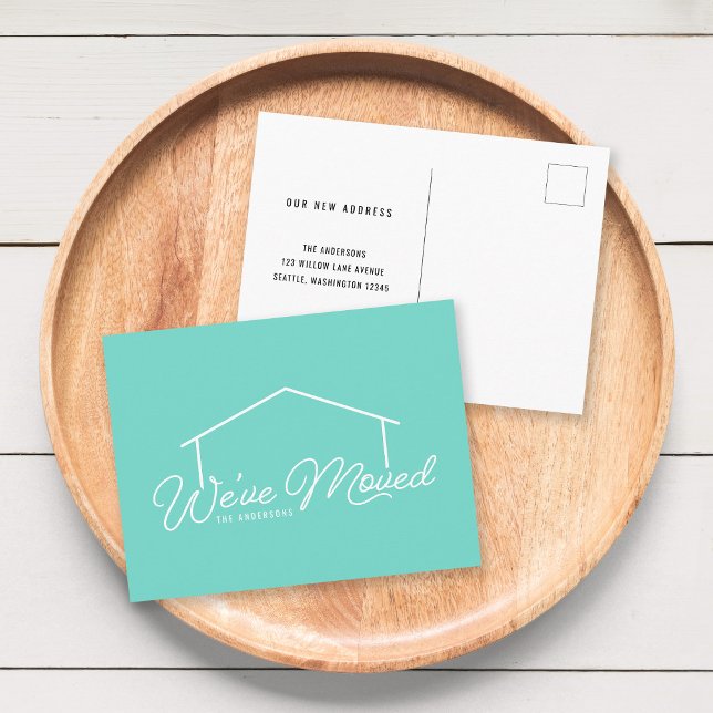 Carte Postale Maison de couleur Arrière - plan modifiable Nous a (Créateur téléchargé)