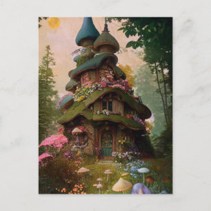 Carte Postale Maison de fée