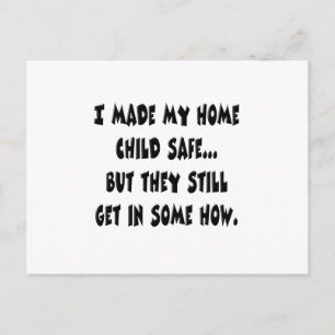 Carte Postale Maison de sécurité pour enfants