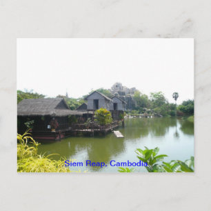 Carte Postale Maison d'eau à Siem Reap