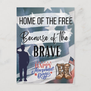 Carte Postale Maison des libres, à cause des braves ! Square St
