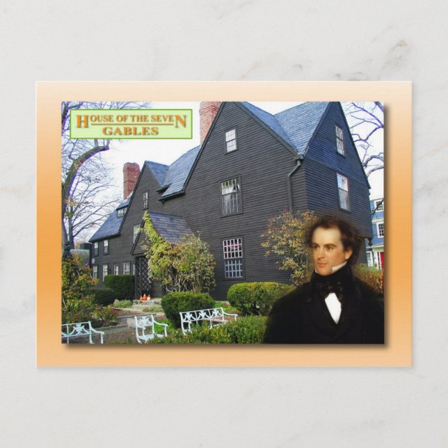 Carte Postale Maison des Sept Gables, Salem, Massachusetts (Devant)