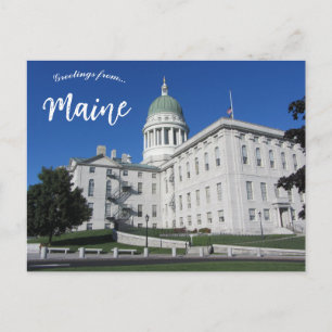 Carte Postale Maison d'Etat du Maine à Augusta Maine