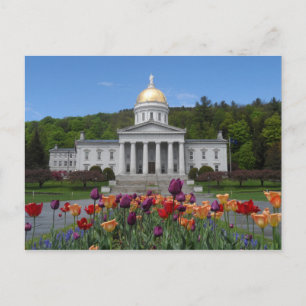 Carte Postale Maison d'État du Vermont - Montpelier