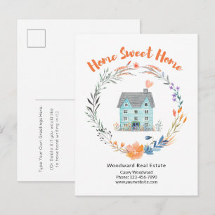 Carte Postale Maison Douce Maison Merci aux acheteurs Déco Propr