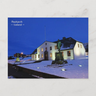 Carte Postale Maison du gouvernement ~ Reykjavik, Islande